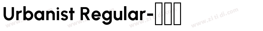 Urbanist Regular字体转换